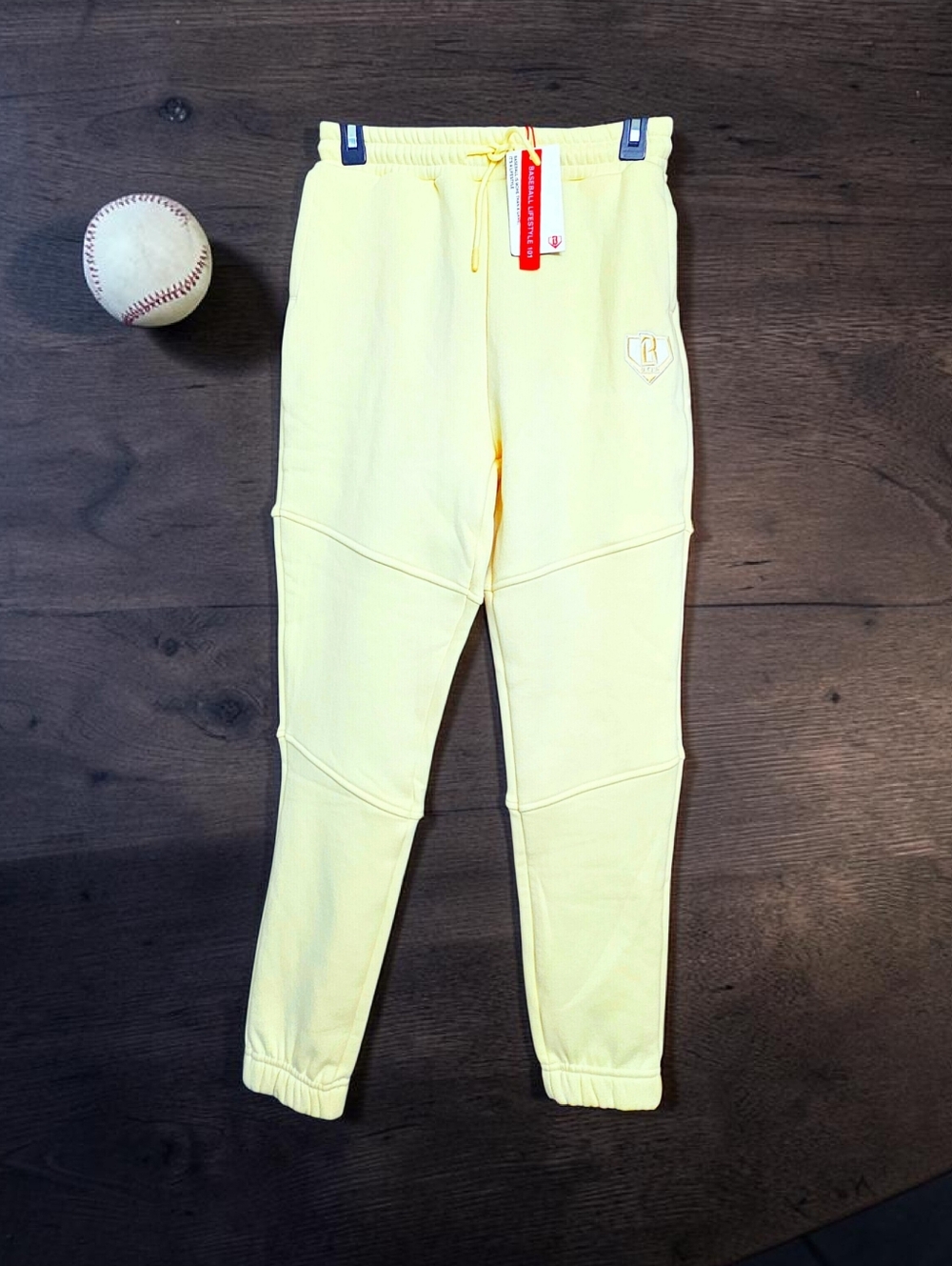 Baseball Lifestyle 101 Baseline Youth Sweatpants In Yellow Size XL NWT